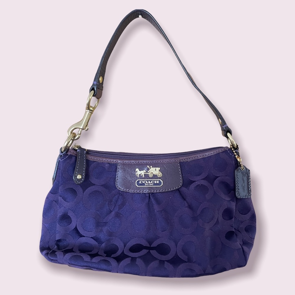 Coach signature shoulder bag